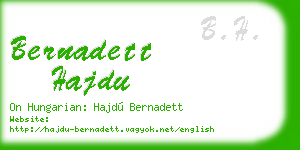 bernadett hajdu business card