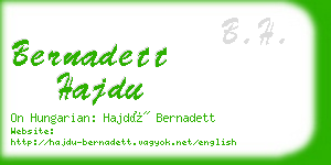 bernadett hajdu business card